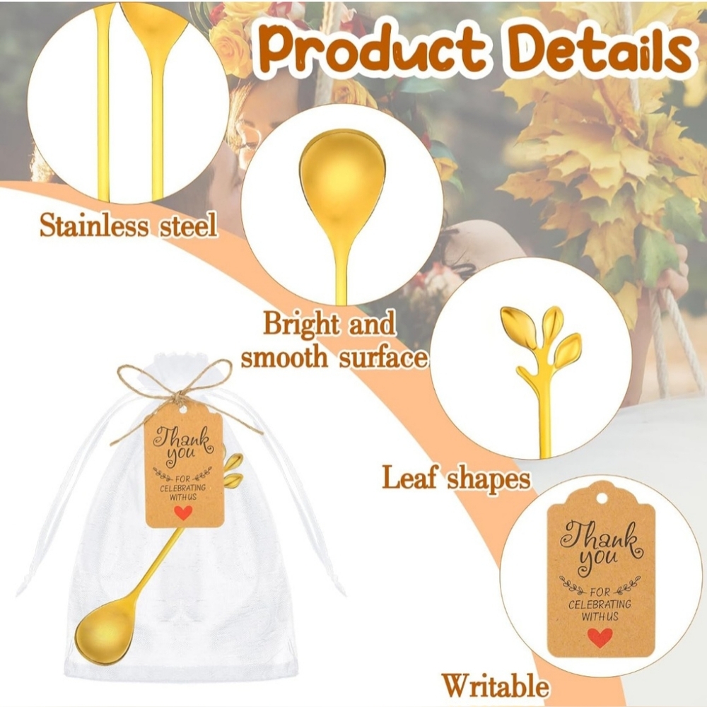 🥄Sets Tea Spoon Party Favors Gold 🥄